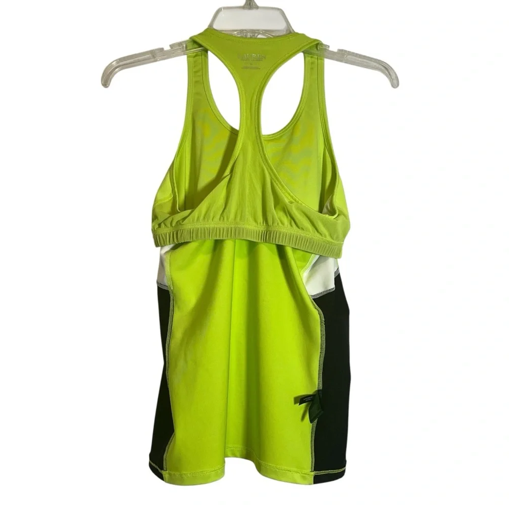 Lauren Ralph Lauren Racerback Jersey Tank with Built in Bra Size Medium - Picture 8 of 9
